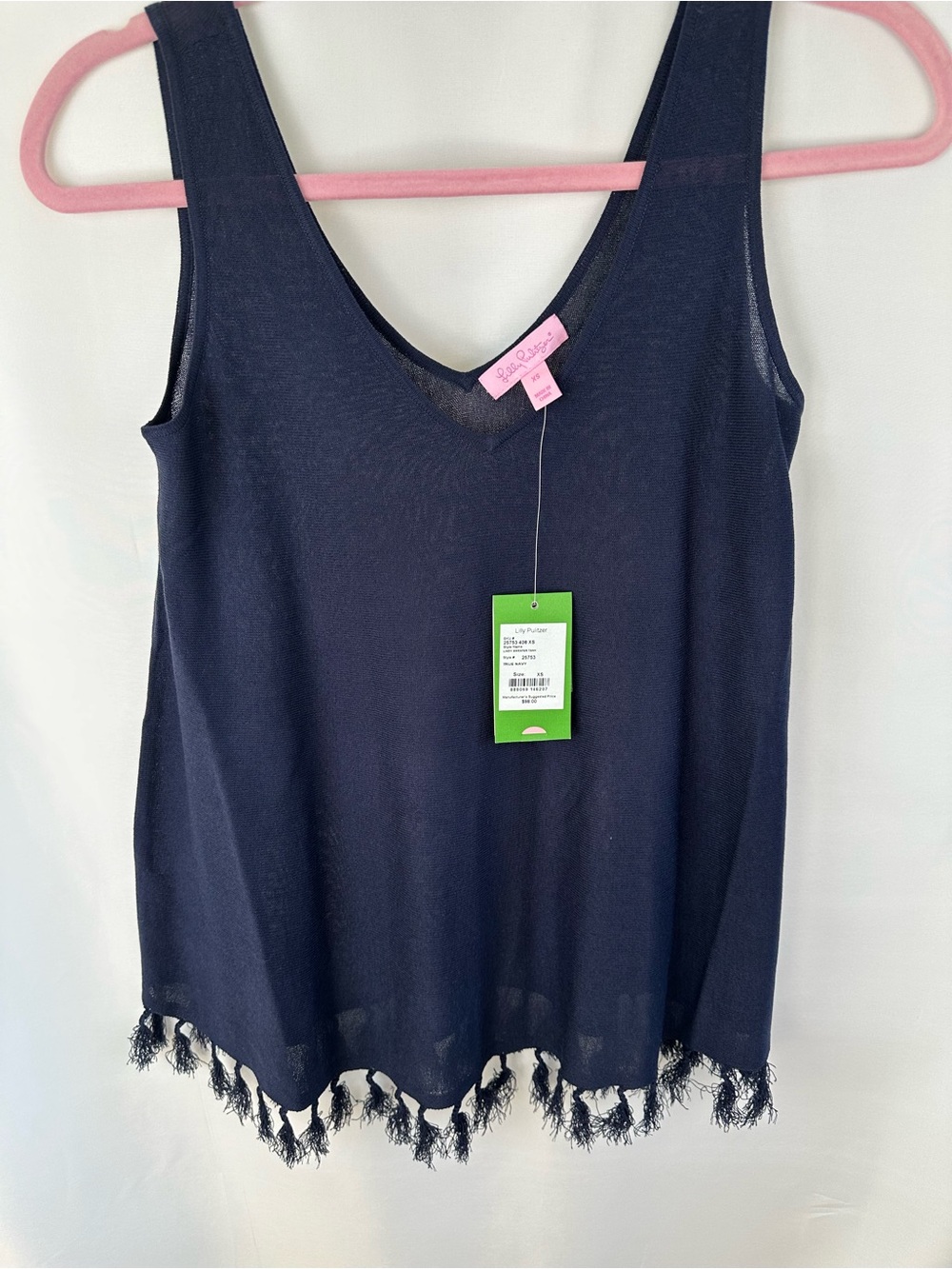 Lilly Pulitzer NWT,XS Lindy sweater tank, true navy 25753408 XS